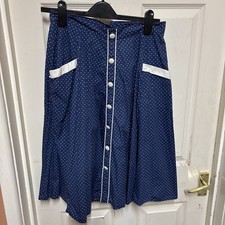 Ladies Blue & White Patterned