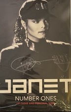 Janet Jackson Signed  Number Ones Tour  VIP Package Poster