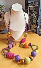 Long brightly coloured chunky