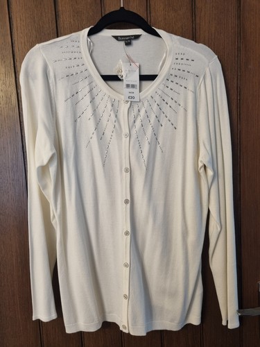 Cream cardigan bonmarche size - bonmarche,