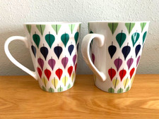 Pair of Stig Lindberg Fallande Lov Mugs 2009 Gustavsberg Sweden