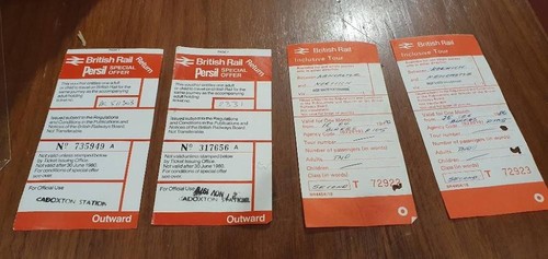 British rail tickets 1980s - tickets,