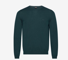 Mens BOSS Jumper Dark Green
