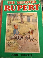 "Vintage Rupert Bear book by Mary Tourtel, early edition children's classic"