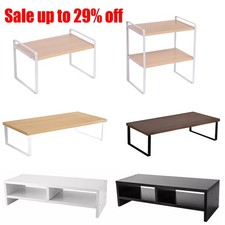 Computer Desktop Monitor Stand Laptop TV Display Screen Riser Rack Display Shelf