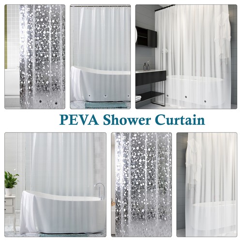 Clear plastic bathroom shower - plastic,