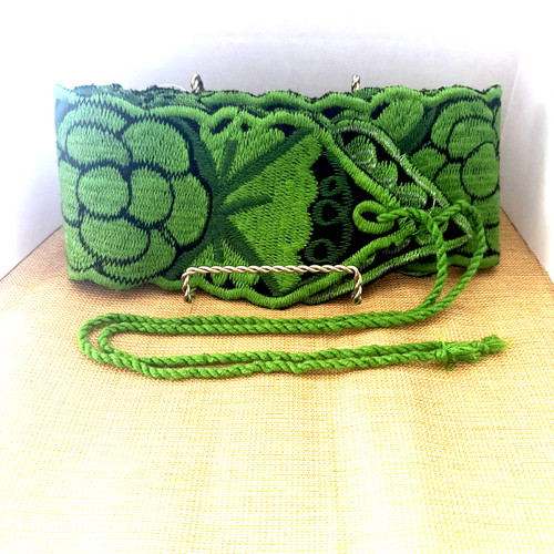 Mexican embroidered belt - , sash