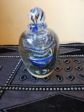 James Clarke signed blue swirl