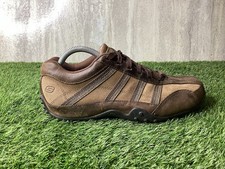 Skechers Urban Track Brown Leather Sneakers Size 6 *