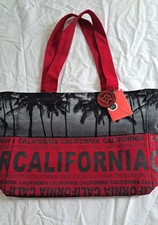 Robin Ruth California Canvas Tote Bag- With snaps and zippers. Multiple pockets.