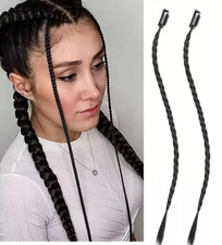 2 x Clip n Hair Braids