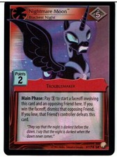 MY LITTLE PONY, EQUESTRIAN ODYSSEYS FOIL CARD 174 SR NIGHTMARE MOON ex