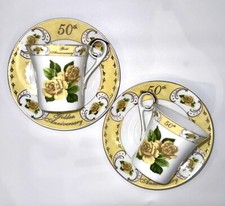 The Leonardo Collection, 50 th Anniversary Golden , set cup x 2 saucer x 2 