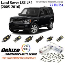 LED Interior Light Kit for Land Rover Discovery 3 4 + Number Plate Light Bulbs