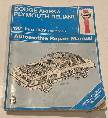 Dodge aries plymouth reliant - dodge,