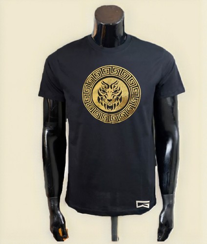 Men shirt gold - gold, logo