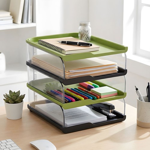 4tier stackable desk rack - desk,