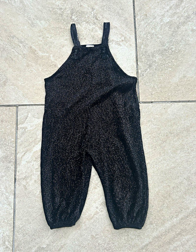 Zara girls black knit cotton - zara,