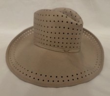 Vintage Ladies New Cream Ivory Felt Trilby Hat- One Size 