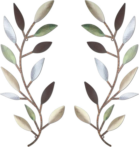 Pieces metal tree leaf wall - pieces,