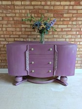 Old Mauve Purple Vintage Sideboard Upcycled Reloved Storage Unit Buffet
