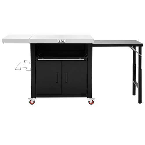 Grill cart kitchen island with - grill,