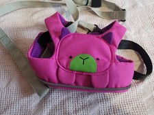 Trunki Toddler Pak Safety Walking Harness Reins Pink, Good Used Condition