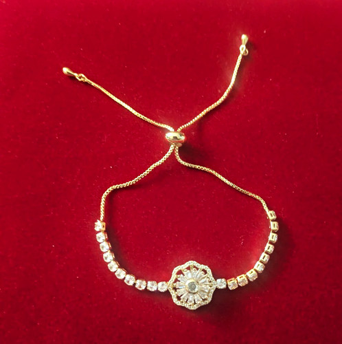 Gold tone adjustable chain - tone,