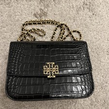 Tory Burch Britten Croc Black