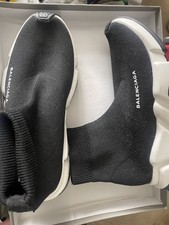 size 5 barely worn black Balenciaga sock shoes FREE UK POST 