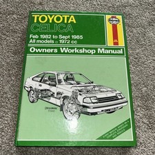 Haynes 1135 Workshop Manual Toyota Celica 1982 - 1985 1972cc