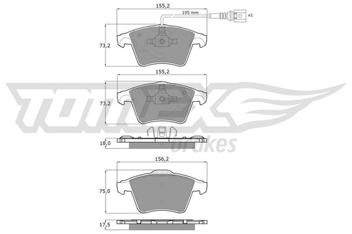 Front brake pad - brake,