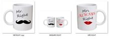 Mr Right Mrs Always Right Mugs