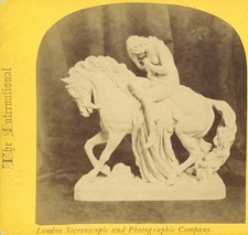 Stereoview - Lady Godiver, by Thomas - International Exhibition 1862