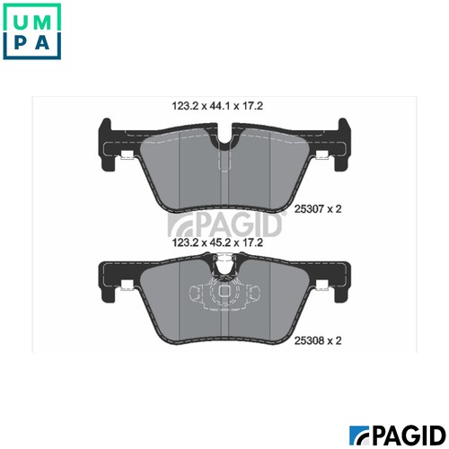 Brake pad set disc - pad,