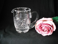 Signed Waterford Crystal Milk Cream Jug, 9.5 cm tall.