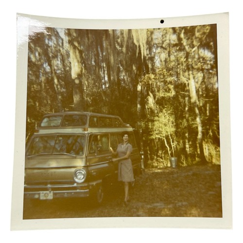 Vtg photo woman - photo, van
