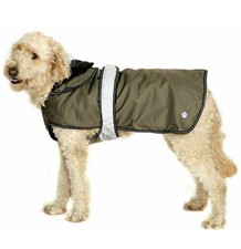 2 In 1 Khaki L/R Dog Coat By