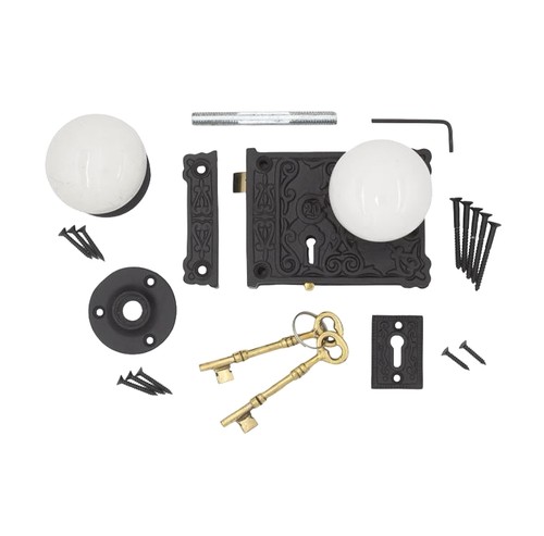 Rectangular rim lock cast iron - lock,