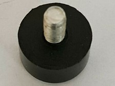 Tubz Tower Vending Machine 1x Bolted Feet Stand - Black Rubber + Steel Bolt