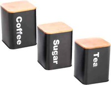 Set of 3 Tea Coffee Sugar
