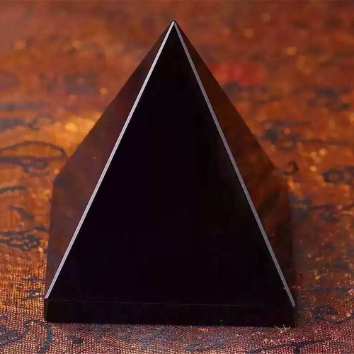 Crystal pyramid ornaments - crystal,