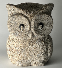 Owl Statue Granite Aji Rust