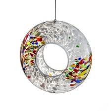 Handcrafted White  glass bird