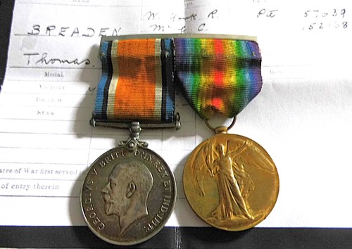 Ww1 medal pair - ww1,