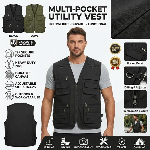 Mens multi pocket utility - multi,