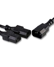 Pro Elec IEC C14 Male to 2 x