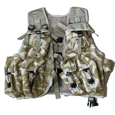 British Army Desert DPM Ops Waistcoat Chest Rig Military Surplus Webbing PLCE