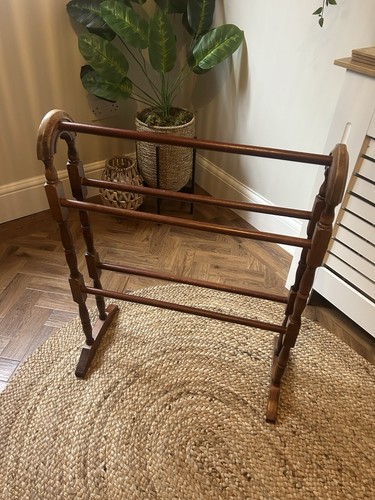 Vintage mahogany wood towel - mahogany,