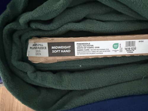 Fleece fabric green yards - fabric,